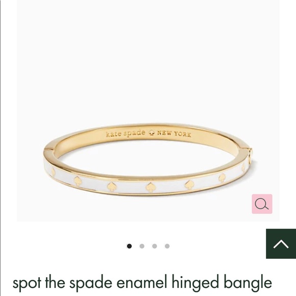 Kate Spade White and Gold Bangle - Picture 7 of 7